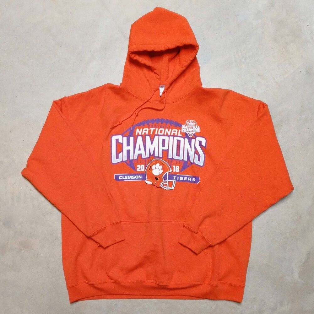 Clemson Tigers 2016 College Football NCAA National Champions Hoodie Size XL
